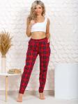 614 Брюки "Красная клетка"
