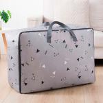 Кофр с ручками «Треугольники» для хранения одеял и подушек 55х20х40 см (1995)