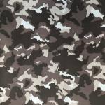 Курточная ткань Оксфорд 200D цвет камуфляж/серый