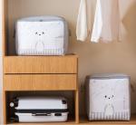 *Плотный кофр из бамбукового волокна "Мишка", серый