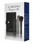 LIMONI НАБОР КИСТЕЙ в подароч.упаковке COMPACT KIT 6 предметов+чехол