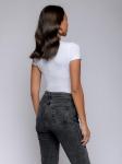 Боди белое трикотажное с короткими рукавами