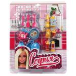 Аксессуары для кукол 29 см комплект акс для Софии, для кухни, блистер КАРАПУЗ в кор.72шт