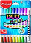 DUO COLOR`PEPS двусторонние фломастеры 10шт (20 цветов) в картонном футляре