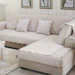 Комплект накидок на диван 90/150-2шт и 90/210-1 шт крем