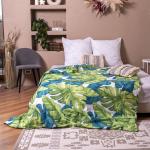 Постельное белье из бязи 745-1/746-1 Монстера 2-х сп с евро простыней