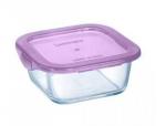 Контейнер с крышкой SQR FLAT RIM GR KEEP N PURPLE стекло 76 cl ОАЭ