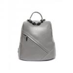 Женский кожаный рюкзак Рюкзак Leya. Пепельный