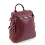 Женский кожаный рюкзак BEATA. Ежевичный