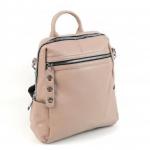 Женский кожаный рюкзак BEATA. Пудровый