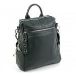 Женский кожаный рюкзак BEATA. Темно-зеленый