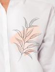 Блузка женская белый_ветка_абстракция (D29.724)