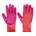 INBLOOM Перчатки с латексным полуобливом, ПЭ, р.8, 23см, 48г