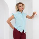 Блуза Свежая подборка (небесная бирюза)