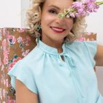 Блуза Свежая подборка (небесная бирюза)