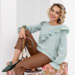 Блуза Модный десерт (фисташка)