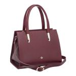 Женская кожаная сумка Davey Burgundy