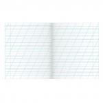 Тетрадь ЗЕЛЁНАЯ обложка 12 л, косая линия с полями, офсет, "ПЗБМ", 19971