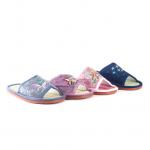 В612 Тапки домашние женские соломка ассорти