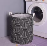 *Корзина для вещей "Черные ромбы" (без завязок)