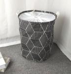 *Корзина для вещей "Черные ромбы" (без завязок)