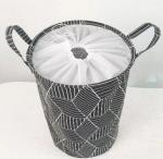 *Корзина для вещей "Черные ромбы" (без завязок)