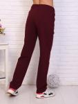 Брюки футер с лайкрой 2-х нитка, бордо (769-2 брюки)