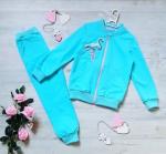 Комплект Фламинго: Бомбер с карманом+брюки (футер)