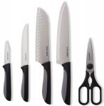 100609 Набор ножей LYNX 5шт Нож LYNX SANTOKU 18см Нож универсальный LYNX 13см Нож для нарезки LYNX 8см Нож кулинарный LYNX 20см Ножницы мультифункциональные LYNX DOSH I HOME