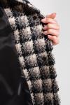 !Пальто-Рубашка Мини Черно-белый