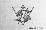 ***Деревянный декор настенный, панно, сборная модель EWA Design Знаки Зодиака Рыбы