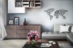 ***Деревянный декор настенный, панно, сборная модель EWA Design Карта Мира
