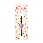 БРАСЛЕТ НА РЕЗИНКЕ, "СЕРДЦЕ" ВИД 3, 5 ЦВЕТОВ