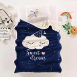 *Плед детский Leoncello фланелевый с шерпой 100x140