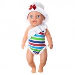 Купальник и панамка для куклы Baby Born ростом 43 см