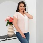 Блуза Завтрак на террасе (пудра)