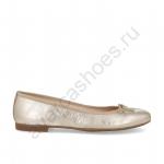 Балетки из натуральной кожи  MUSA PLATINO