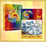 Комплект постельного белья  (Поплин) детский «Карусель» дизайн 555