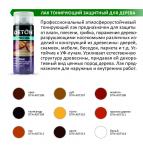 Лак аэрозоль 520 мл тонирующий защитный д/дерева КРАСНОЕ ДЕРЕВО арт.DTN-A07311 Deton Special