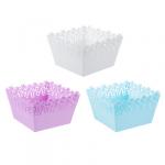 VETTA Корзинка универсальная "Белла Флёр", пластик, 18x18x11,3см, 3 цвета