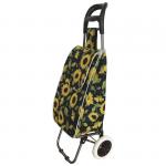 Сумка-тележка Подсолнух 30 кг, 38*20*59 см, кол.пластик d=160 мм, A204, 93588, Рыжий кот