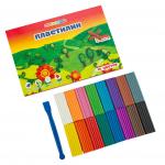 Набор пластилина детского классического "Цветик", со стеком, 16 цветов, 240 гр