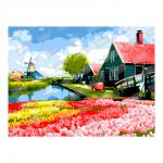 Кпн-041 Картина по номерам "Голландская деревня"