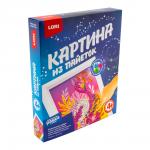 Ап-045 Картина из пайеток "Фламинго"