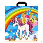 Пакет с петлевой ручкой (38х40)-40 Единорог Нео-Пак