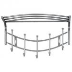 Вешалка с полкой настенная металлическая