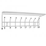 Вешалка с полкой настенная металлическая