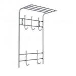 Вешалка с полкой настенная металлическая