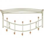 Вешалка с полкой настенная металлическая