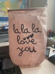 *Универсальная корзина на завязках "La la la Love you"